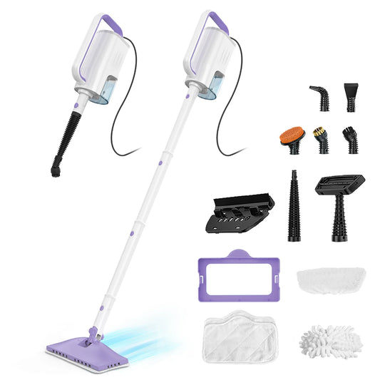 INSE 1200W Steam Mop Powerful Scrubbing Vacuum Floor Cleaner