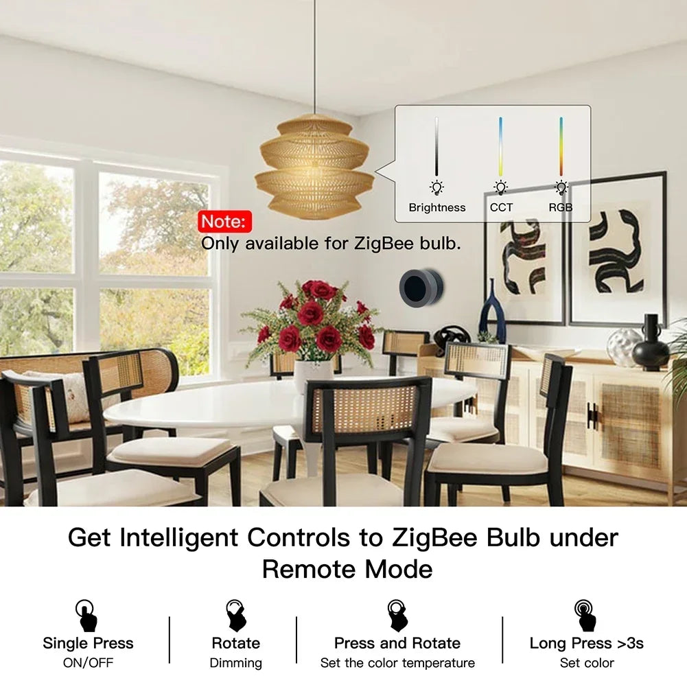 MOES ZigBee Smart Knob Switch Wireless Scene Controller