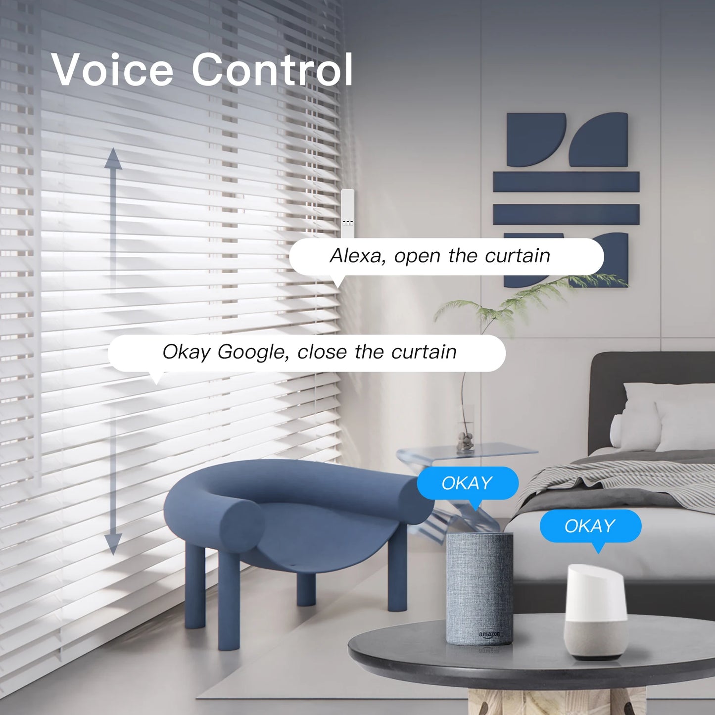MOES Tuya WiFi Smart Motor for Chain Roller Blinds Kit