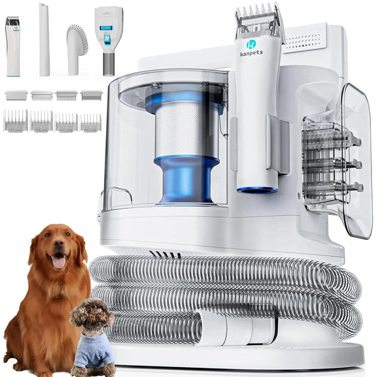 Pet Hair Vacuum With Dust Bin And Precision Grooming Tools