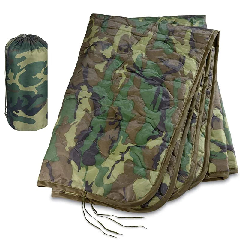NONE Tactical Army Poncho Liner Woobie for Camping and Hunting