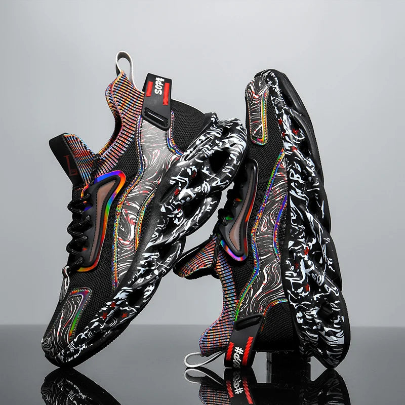 Men's Breathable Casual Sneakers Lightweight Running Shoes