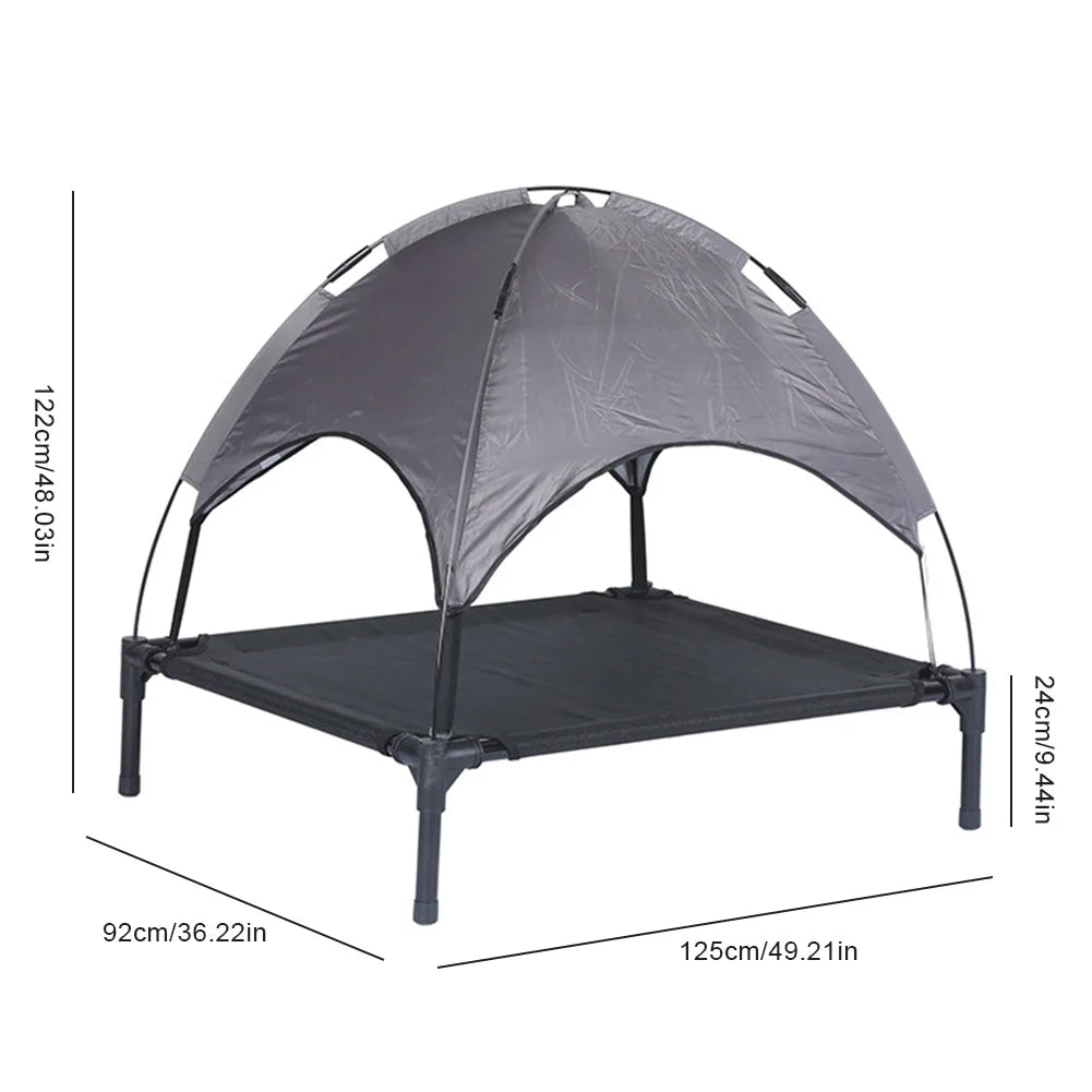 Alloet Elevated Canopy Dog Bed For Indoor Outdoor Use