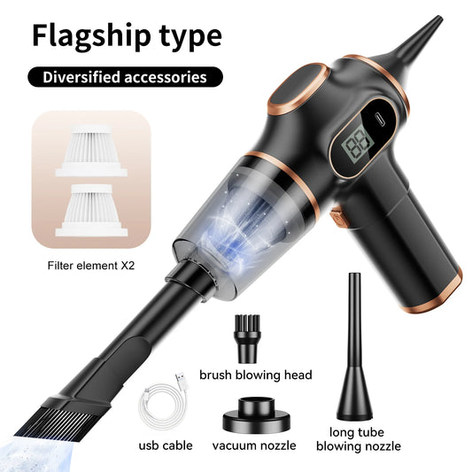 ABS Wireless Car Vacuum Cleaner Cordless Mini Cleaning Machine HEPA