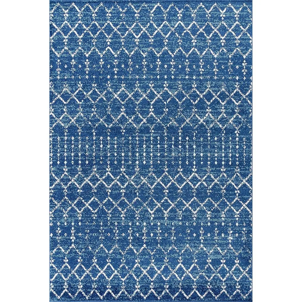 DIXSG Moroccan Hype Boho Diamond Indoor Area Rug Easy Cleaning