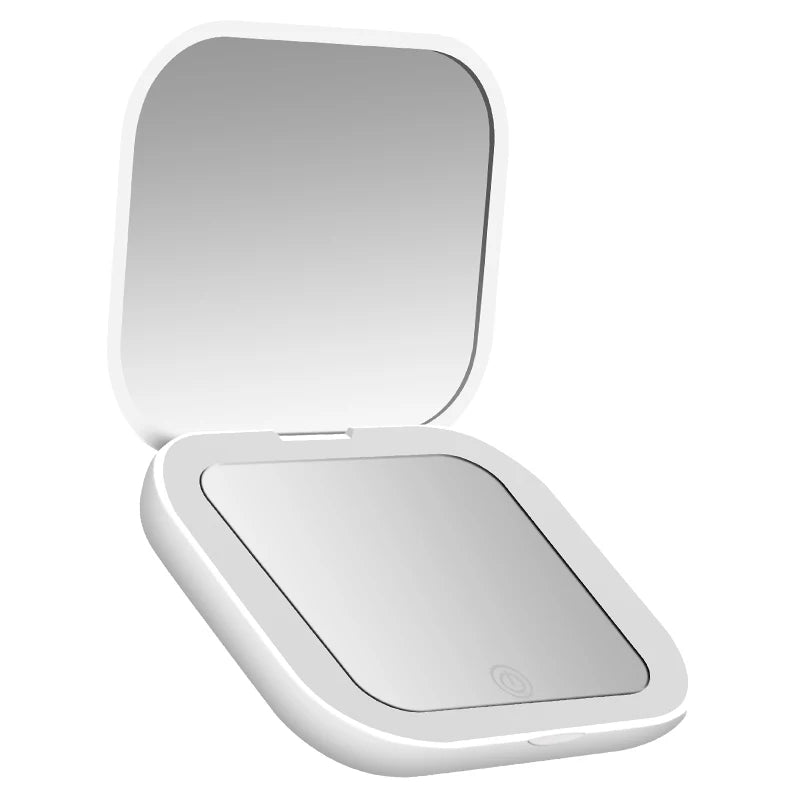 Cosmomiro Compact LED Makeup Mirror 1X2X Magnification