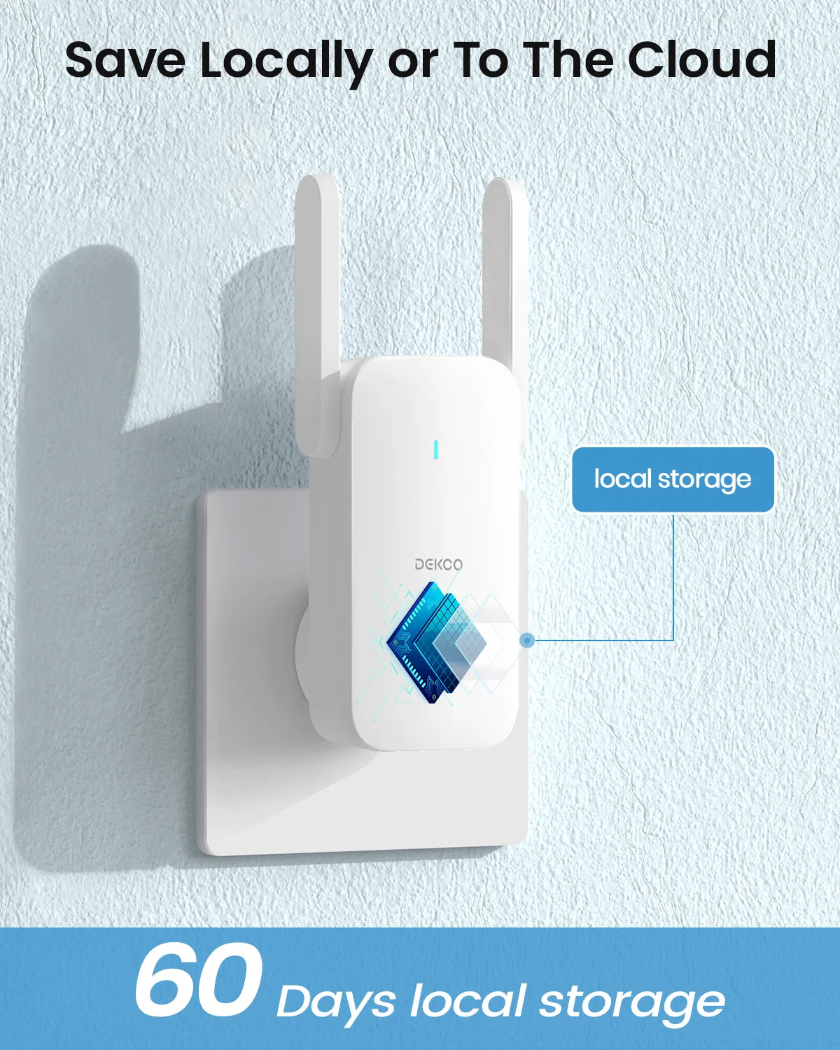 Dekco 5MP Ultra HD WiFi Video Doorbell With Alexa Compatibility