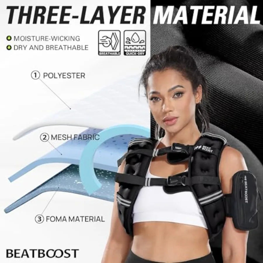 SHXI Weighted Vest Women 5 30 Lb for Cardio Workouts