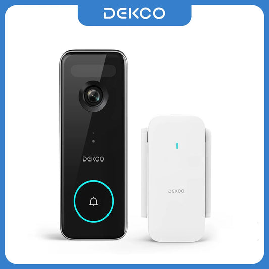 Dekco 5MP Ultra HD WiFi Video Doorbell With Alexa Compatibility