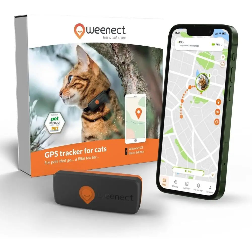 Cat XS Real-Time Mini GPS Tracker For Cats Collar Included