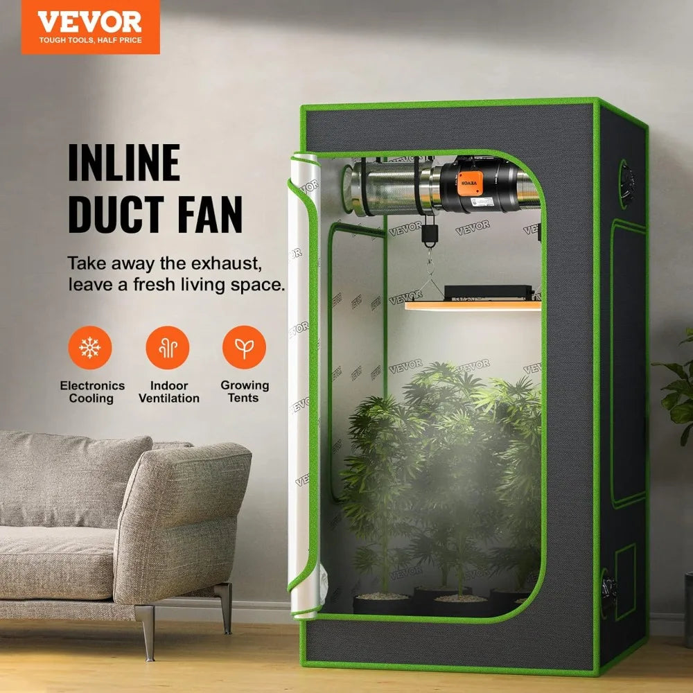 Inline Duct Fan 750 CFM With Variable Speed Controller