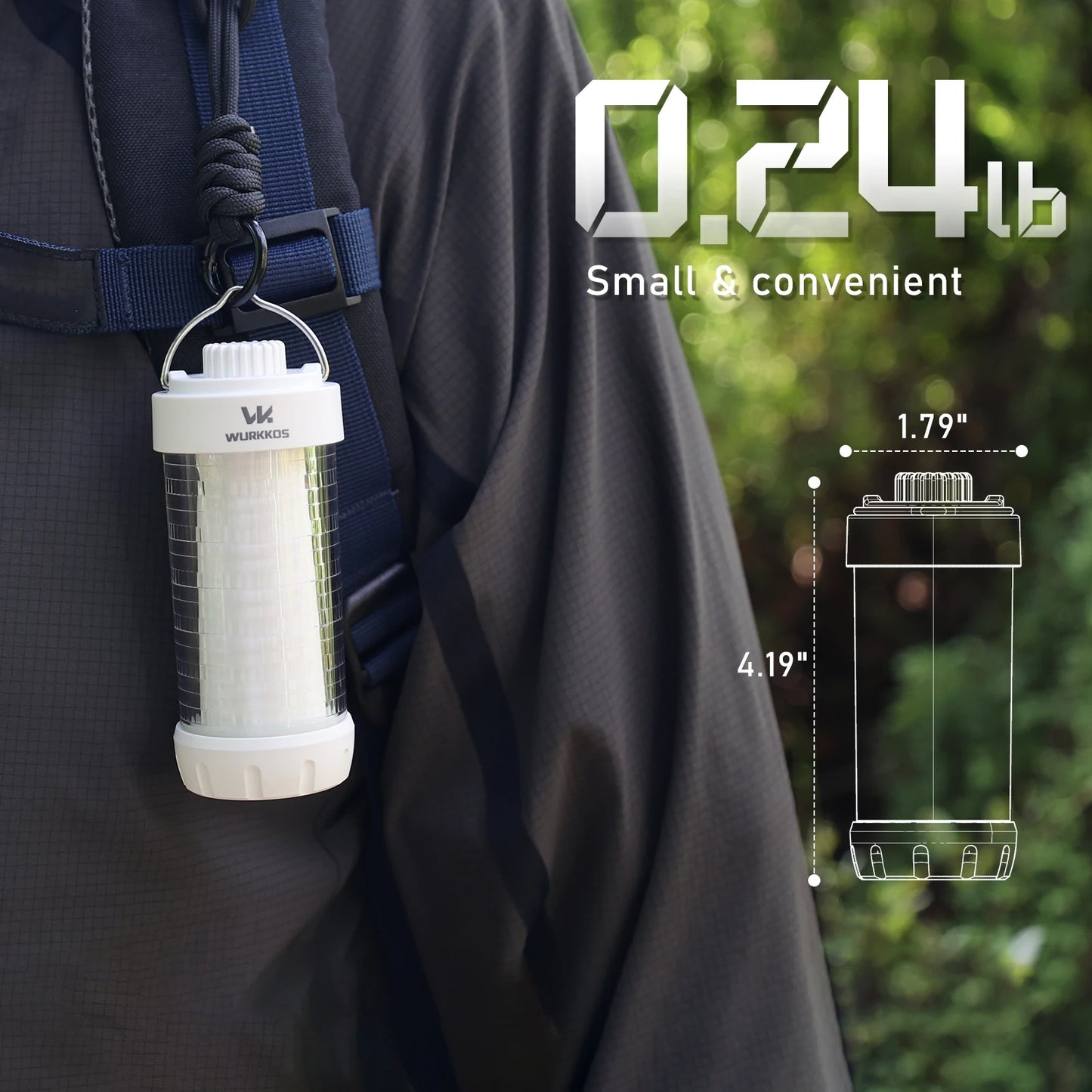Wurkkos CL01 Camping Lantern 550LM Rechargeable LED Light