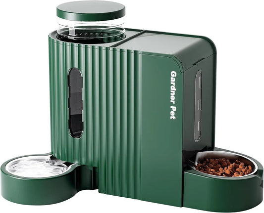 Automatic Gravity Pet Feeder and Water Dispenser Set