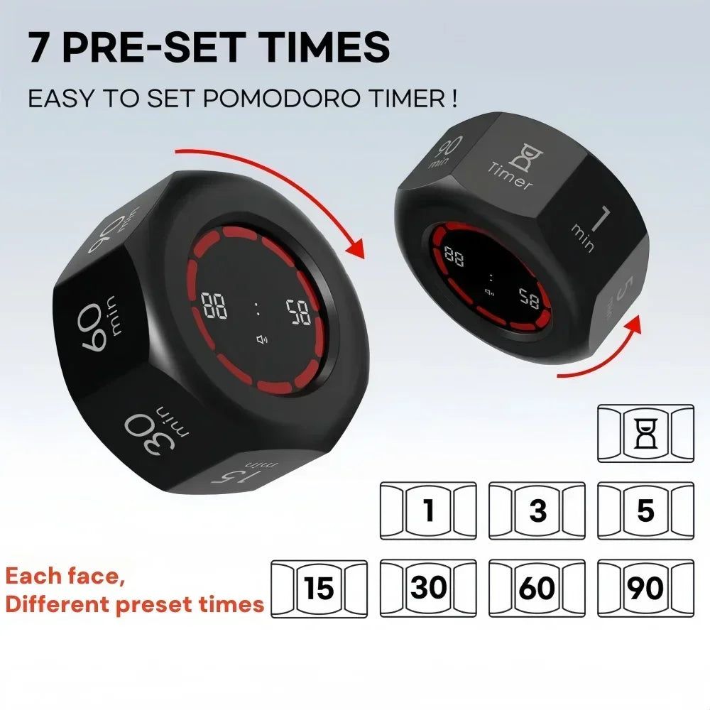 Choice Tomato Shape Digital Timer Pomodoro Countdown Clock