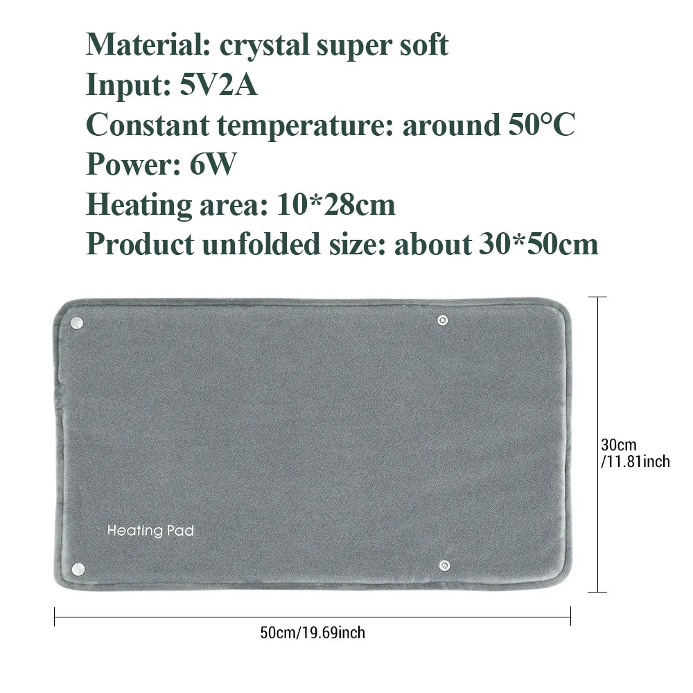 AFDEAL Electric Hand Warmer Heating Pad USB Graphene