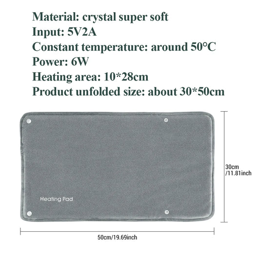 AFDEAL Electric Hand Warmer Heating Pad USB Graphene