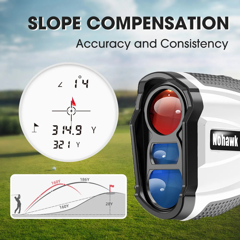 Nohawk Golf Rangefinder AK-600H With Slope and Flag Lock