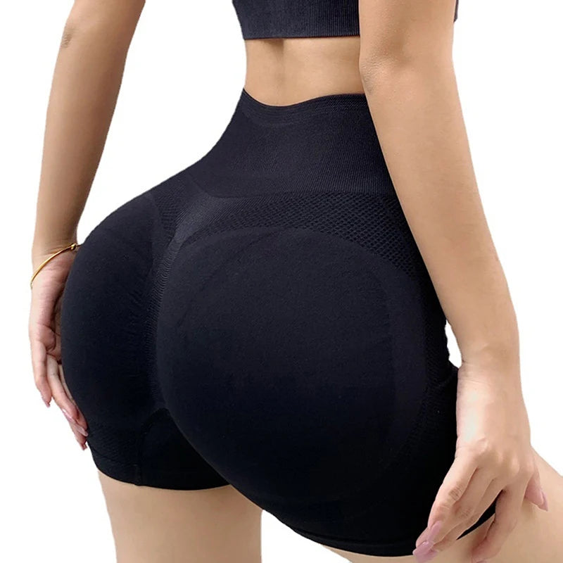 Women High Waisted Sports Shorts Quick Dry Gym Yoga Pants