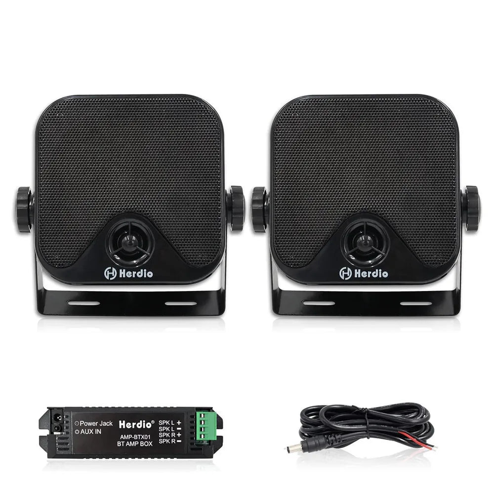 Herdio Bluetooth Marine Speaker 100W Waterproof Surface Mounted
