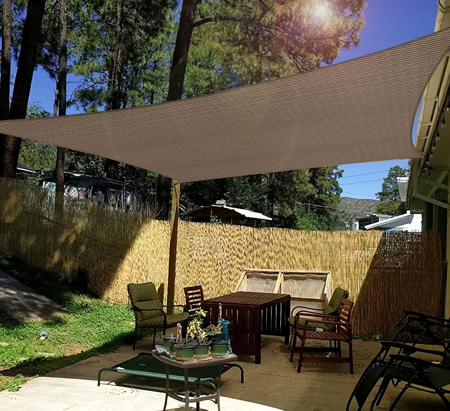 Shandong Backyard Shade Net Sun Shade Cloth Privacy Fence Durable