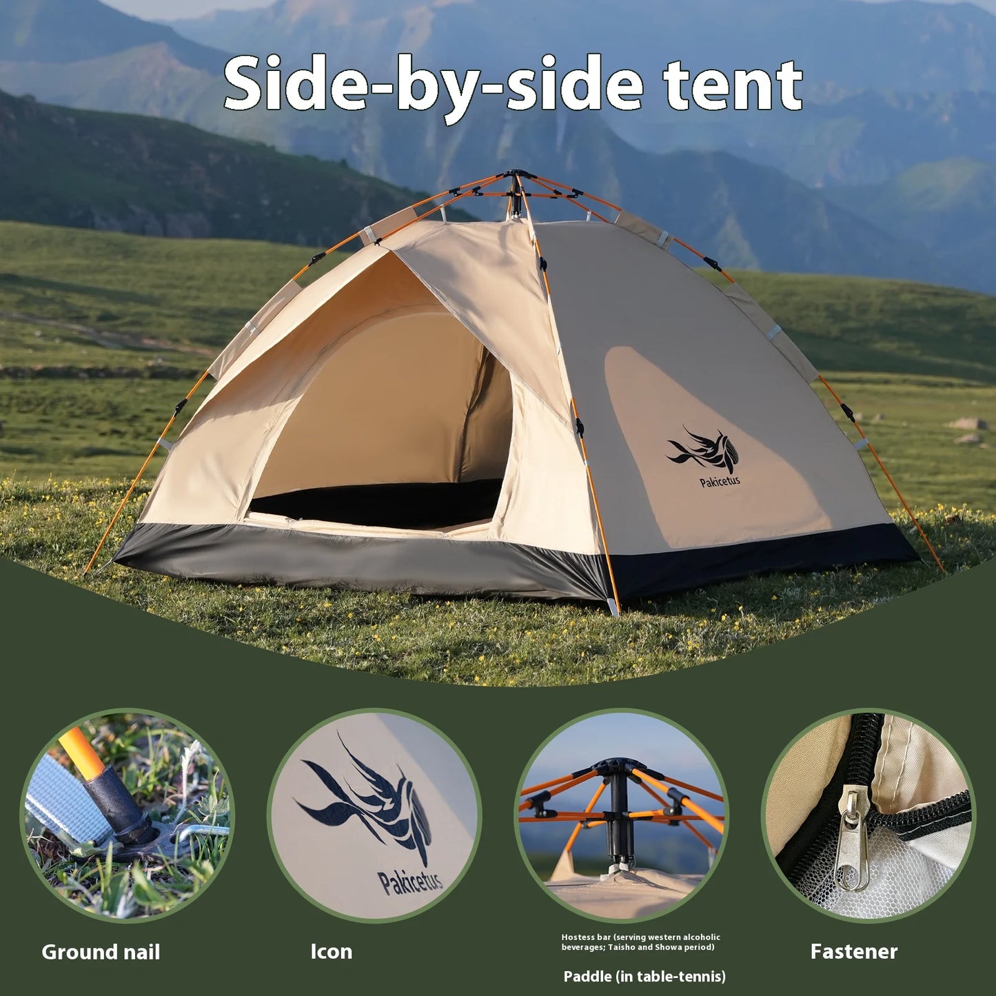 Pakicetus Instant Shelter Tent For Beach And Camping