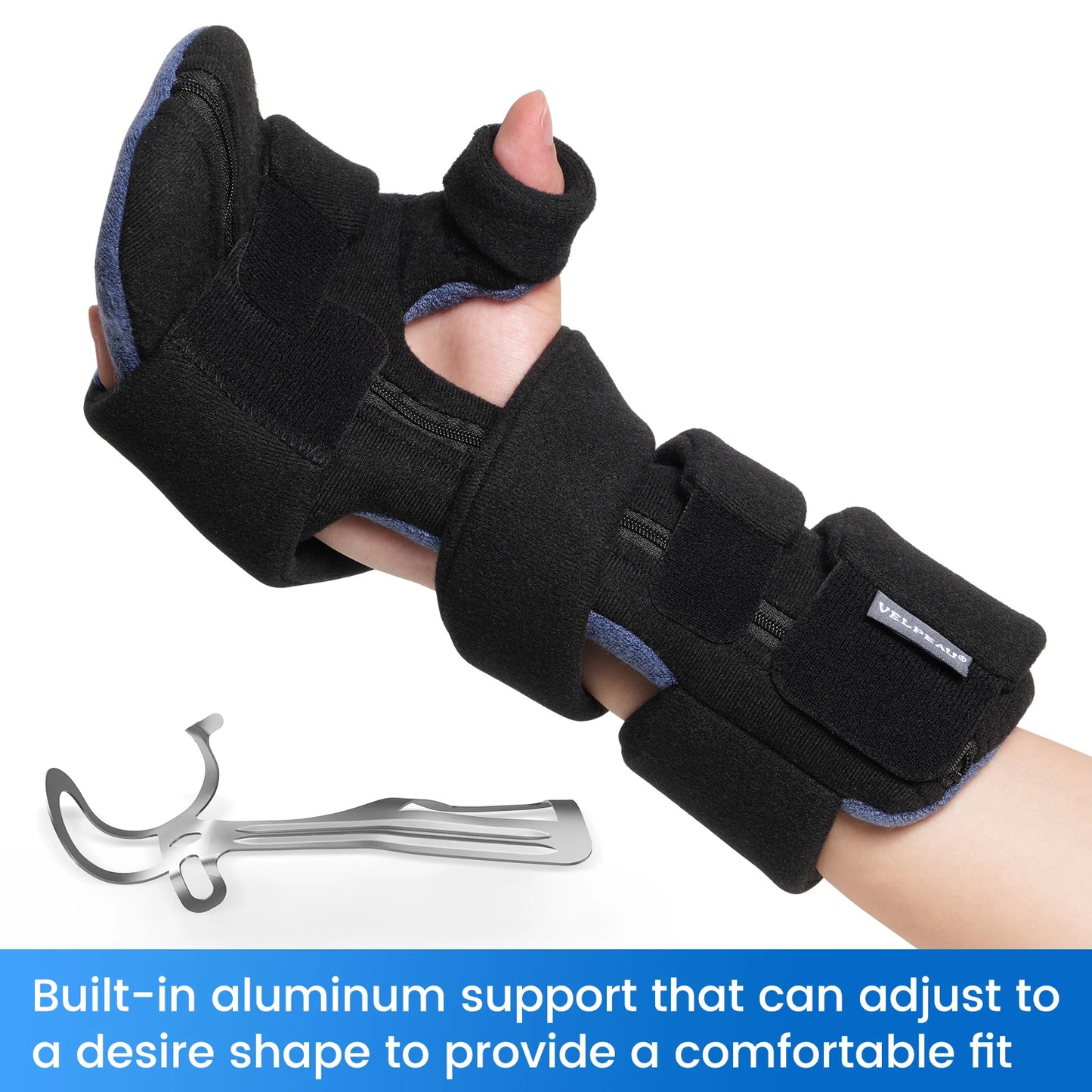 VELPEAU Adjustable Hand Splint for Carpal Tunnel Syndrome and Sprain