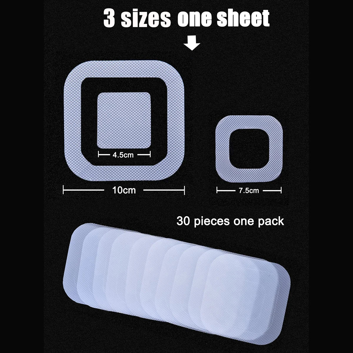 PEVA Shower Tapes 30 Pack Anti Slip Bath Floor Stickers For Bathroom