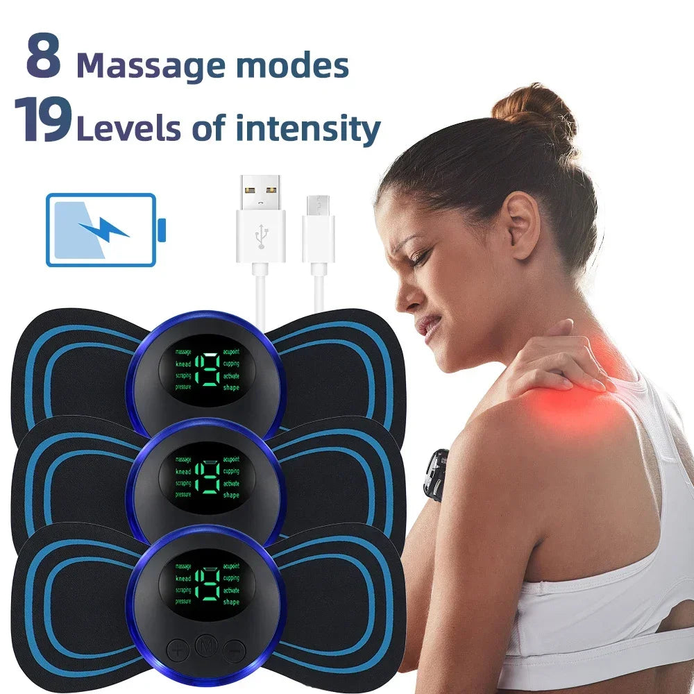Electric Neck Massager EMS Muscle Stimulator For Back And Shoulders