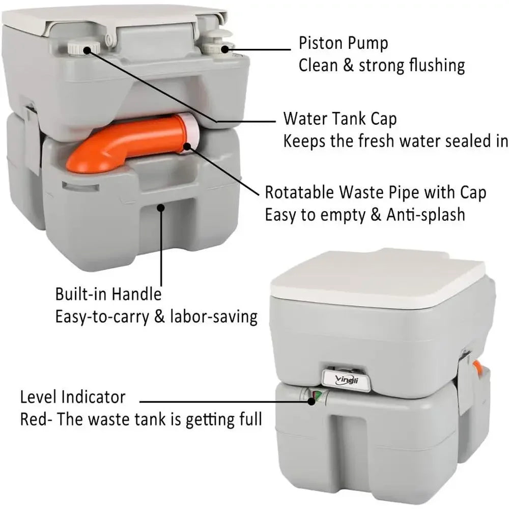 Compact Portable Sink And Toilet Combo For Camping