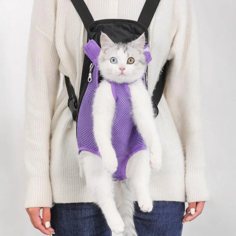 Adjustable Cat and Dog Carrier Backpack for Travel and Outdoors