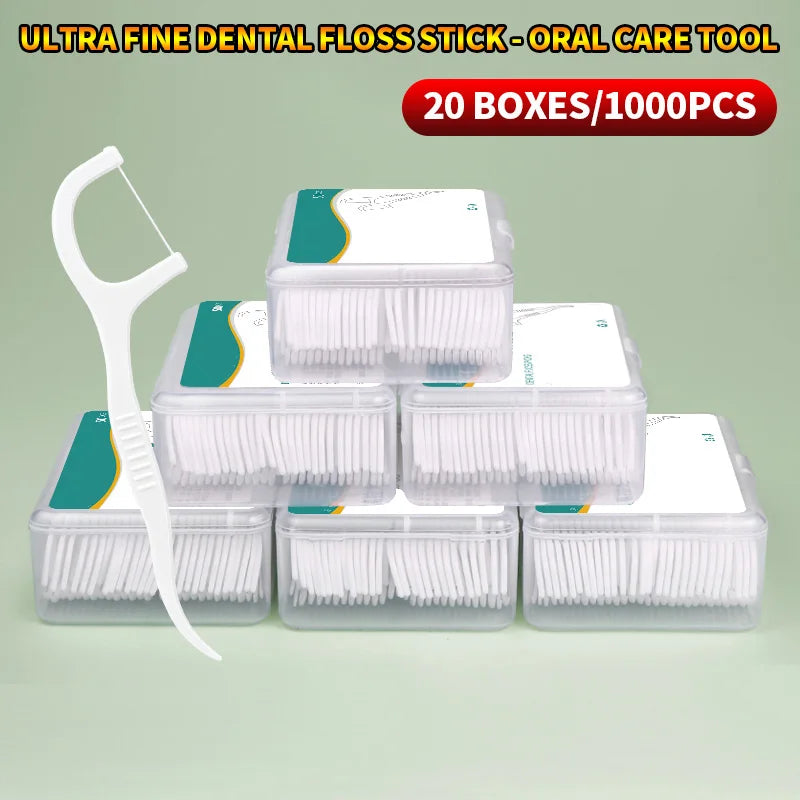 Ultra Fine Dental Floss Sticks For Gap Cleaning And Protection