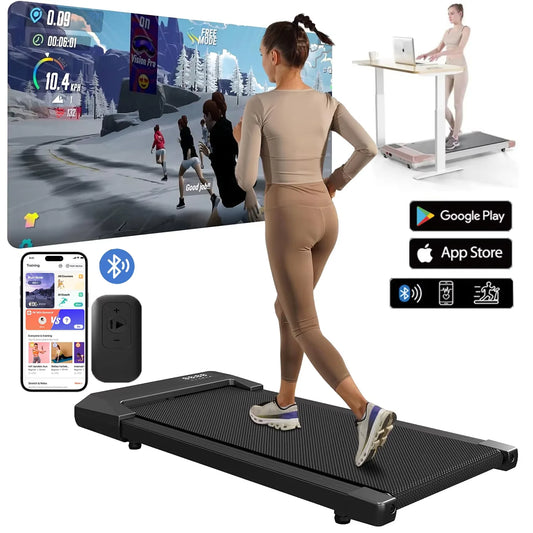 Home Use Treadmill 2.5HP 300lbs Capacity TwoInOne Walking Running