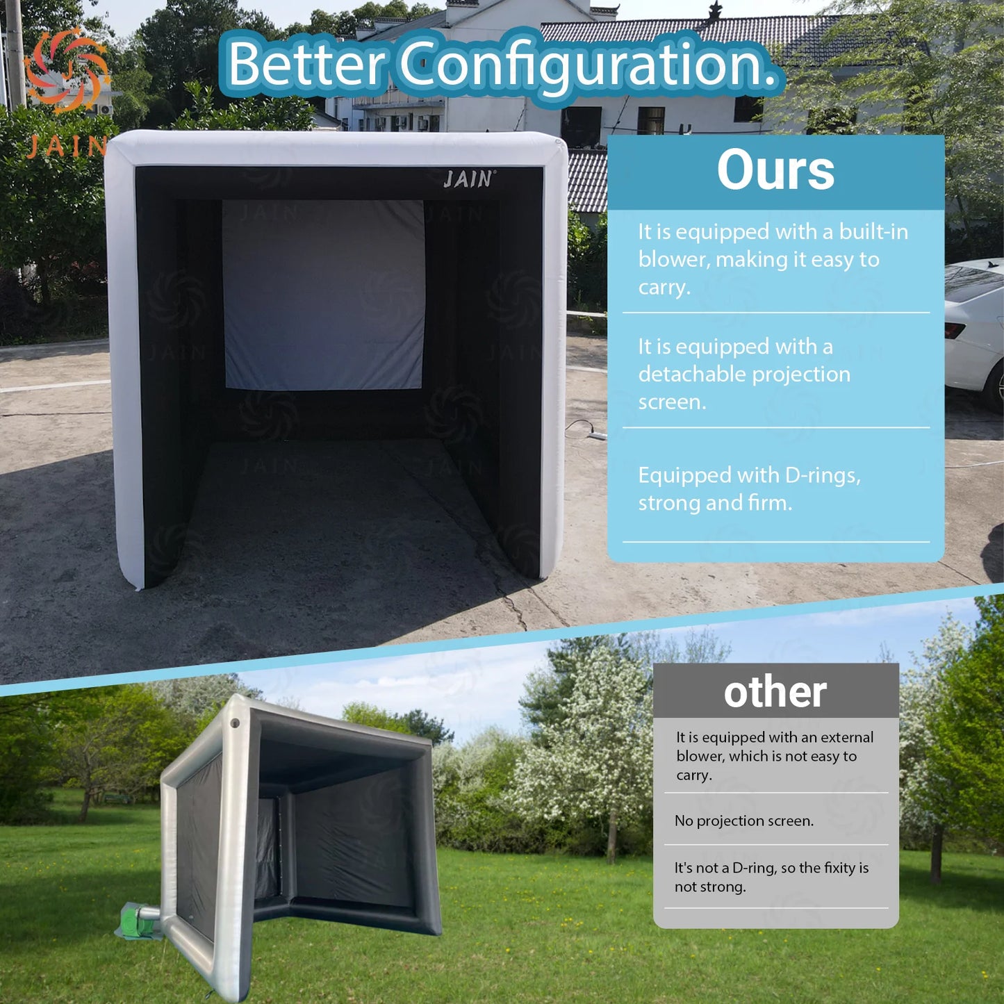 Inflatable Indoor Golf Tent Simulator For Practice Swing