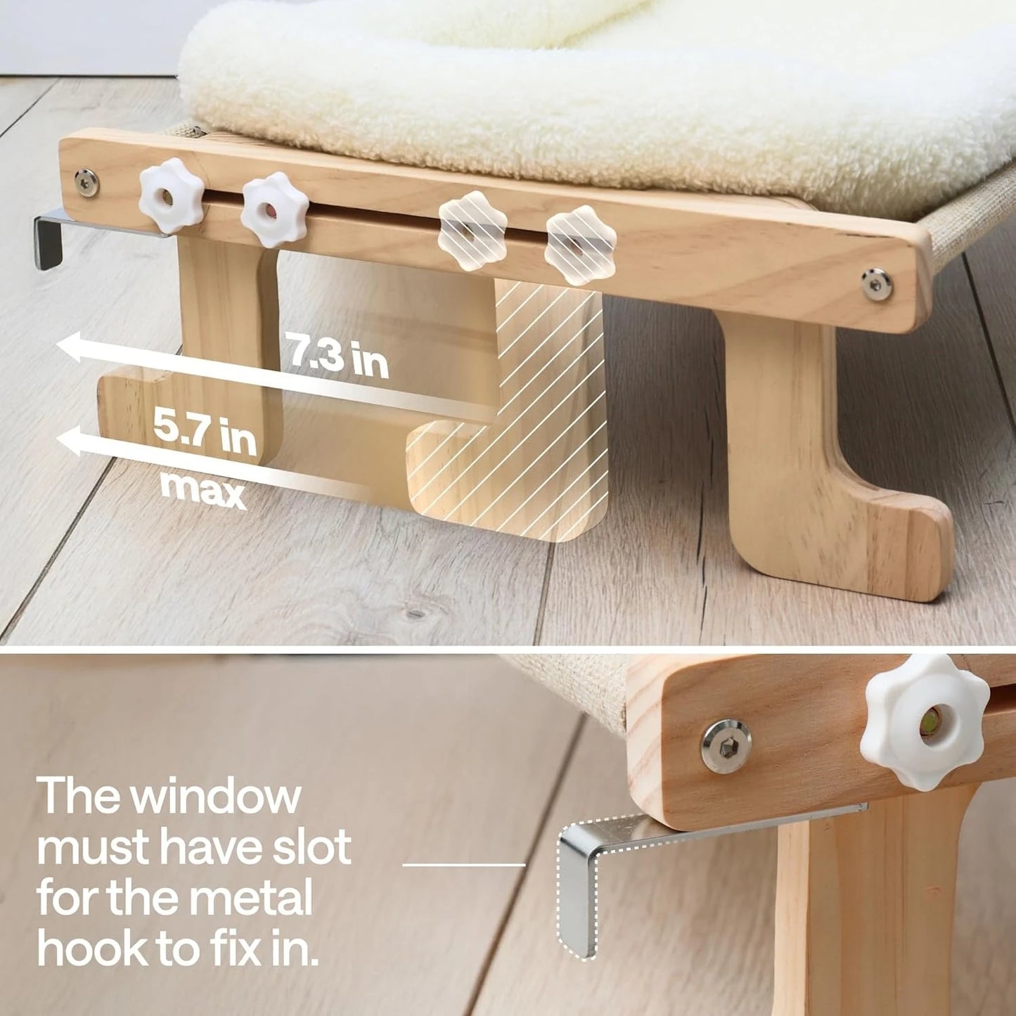 NONECN Cat Window Perch Heavy Duty Foldable Hammock Bed