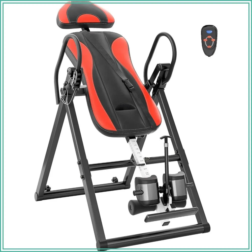Inversion Table With Massage And Heat Remote Control