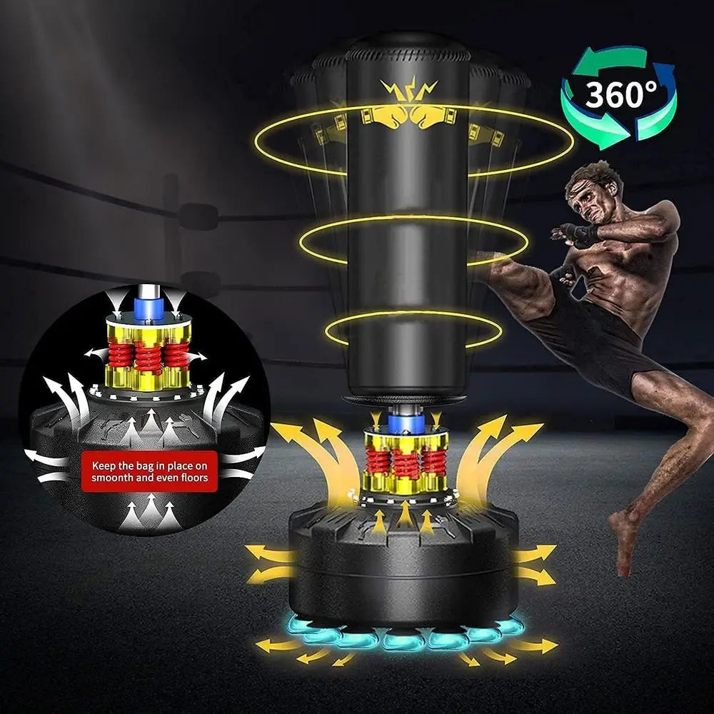 Freestanding Suction Cup Punching Bag For Boxing And MMA Training