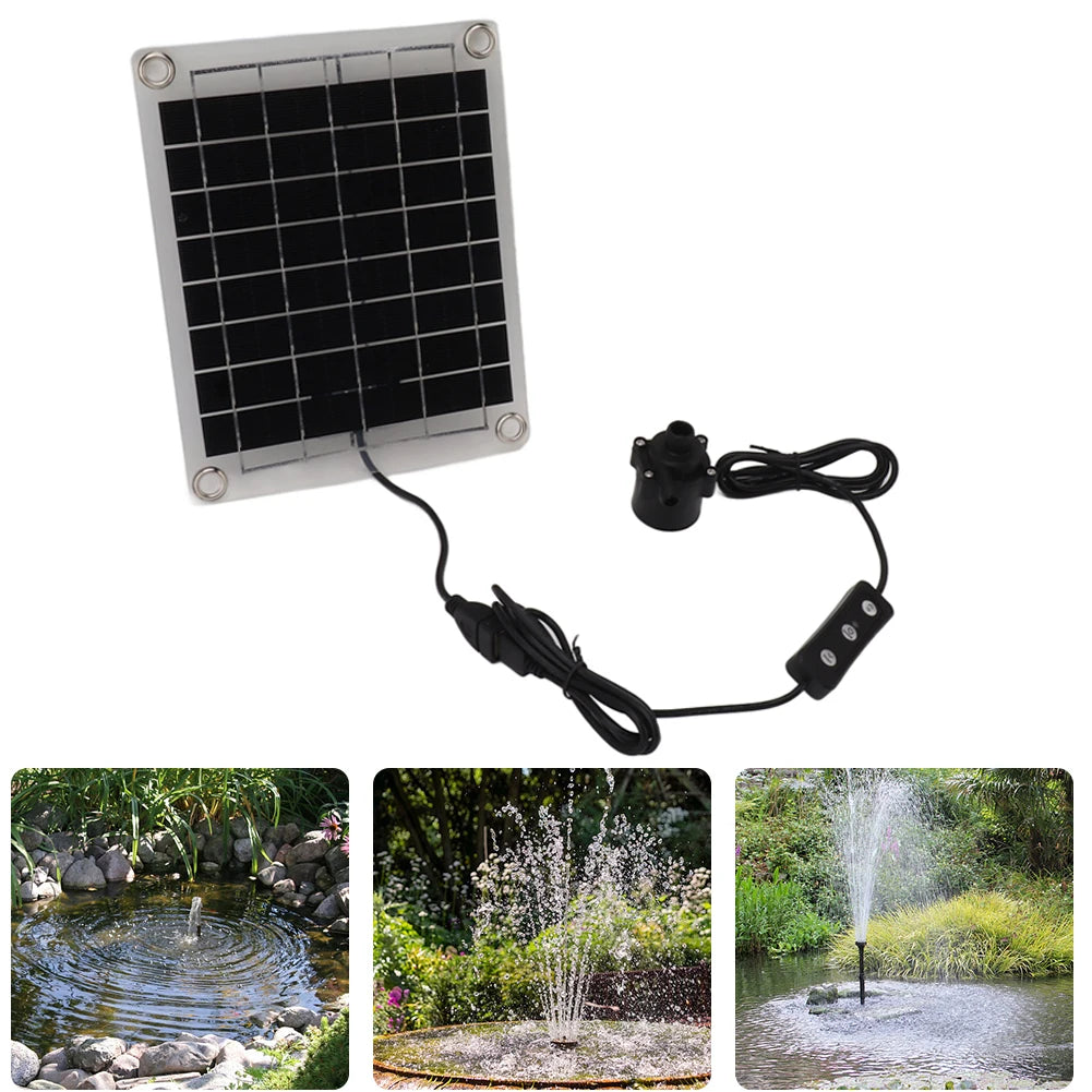 APWIKOGER 12V 10W Solar Water Pump for Garden Decor