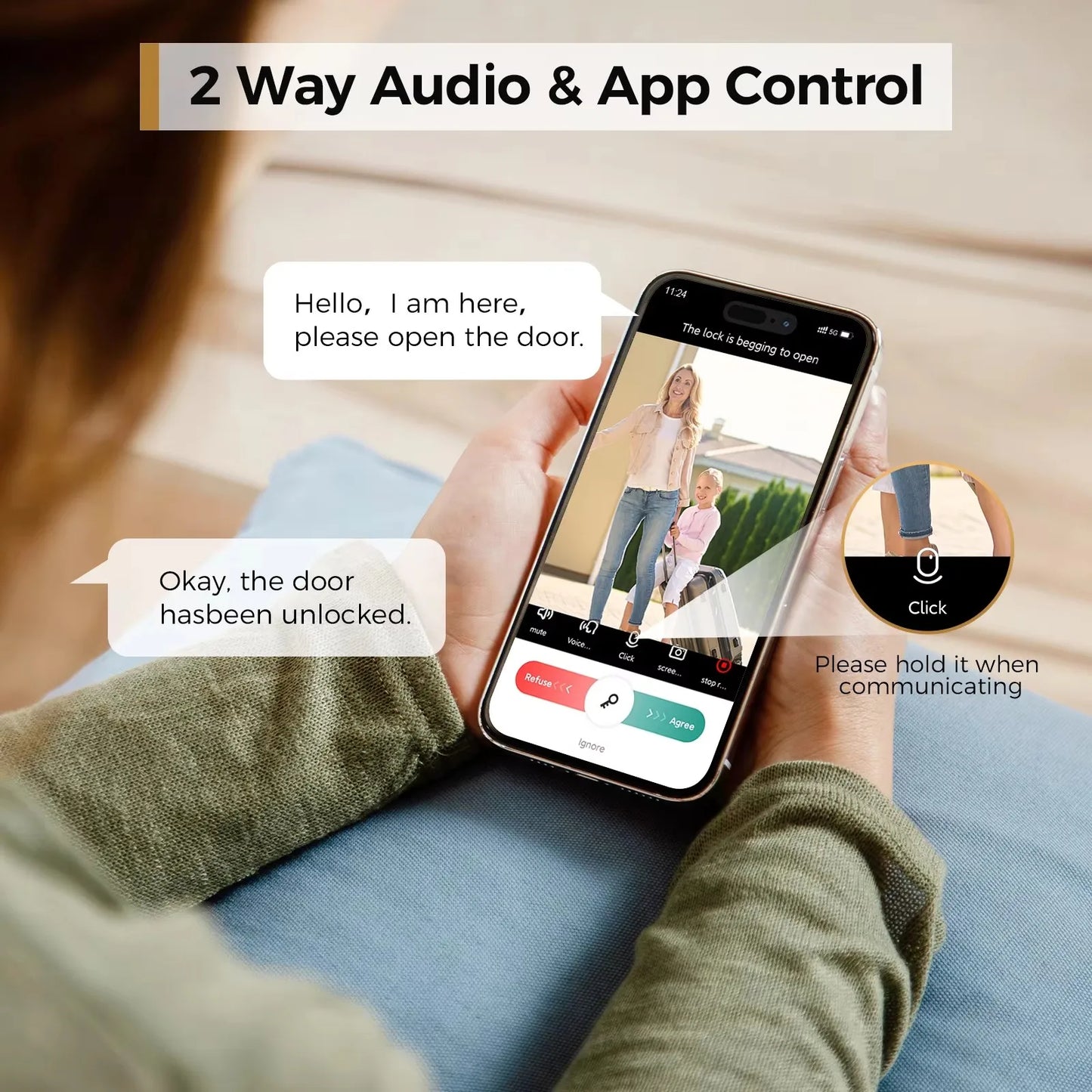 ARPHA D289H Smart WiFi Fingerprint Door Lock With Camera
