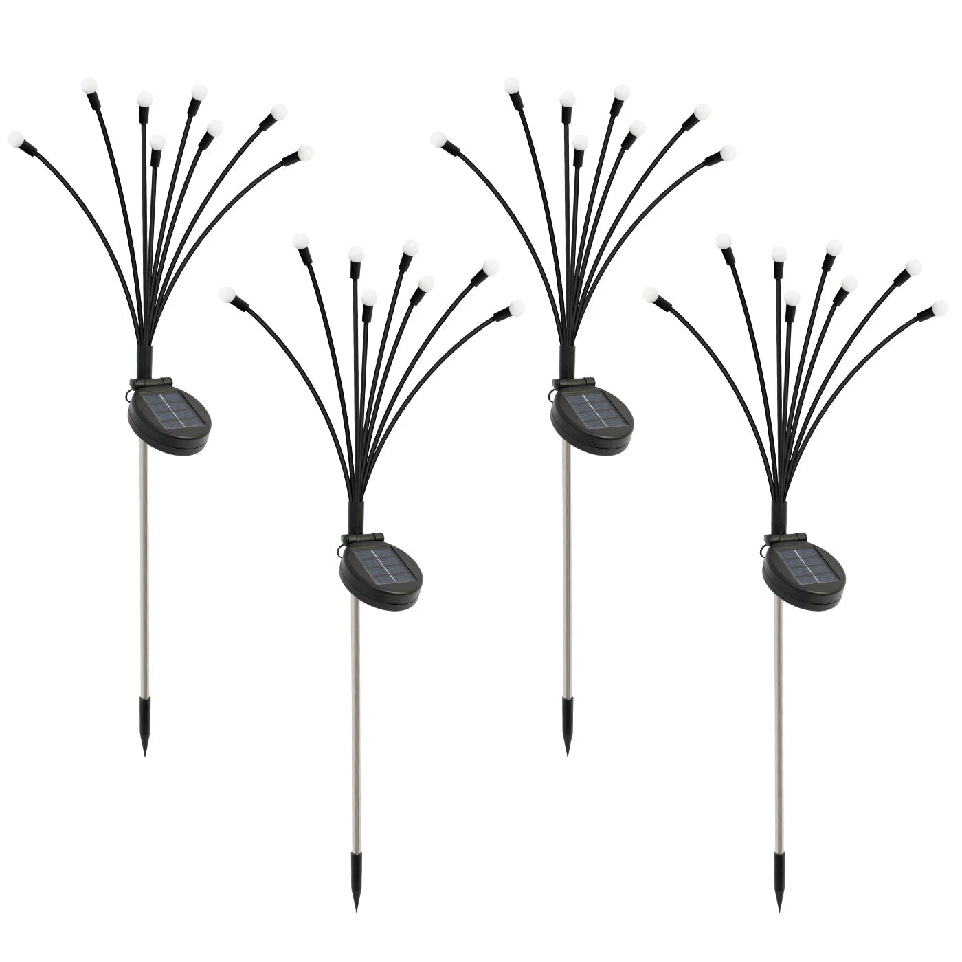 8-Head Solar Firefly Lights LED Outdoor Garden Pathway Decor