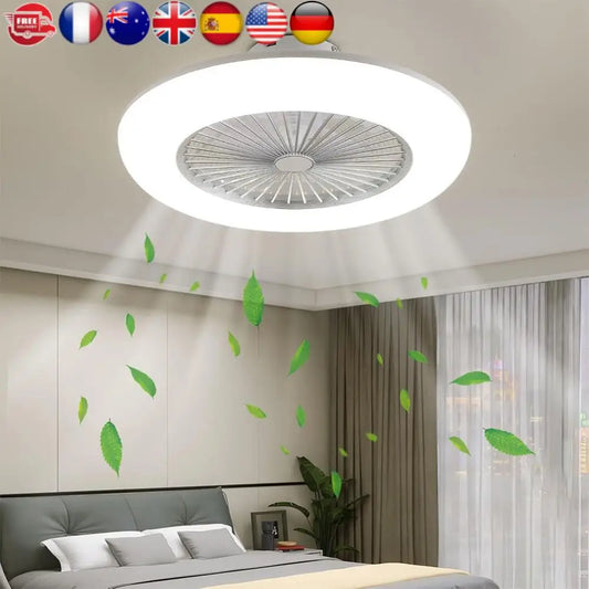 VAKIND Dimmable Ceiling Fan With Light Remote For Living Room