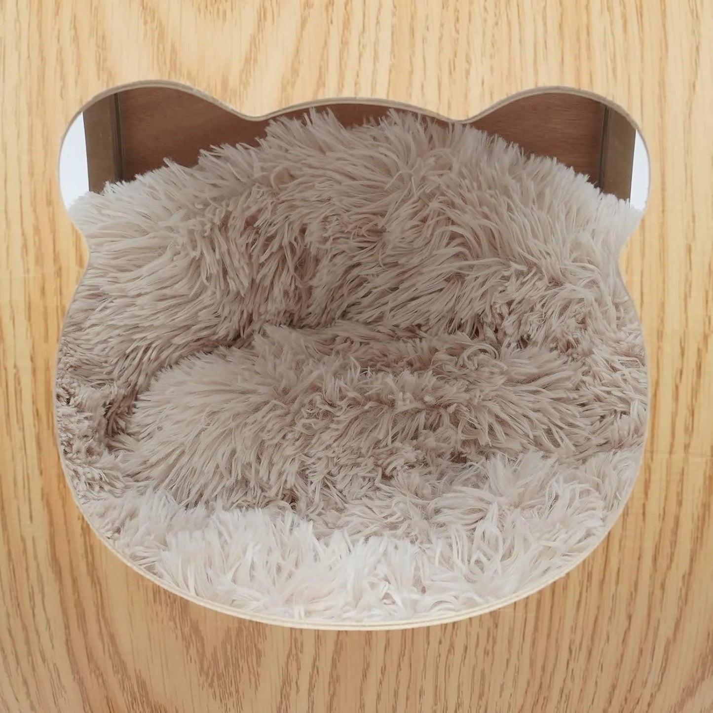 Cat Pod Bed With Wooden Frame And Clear Acrylic Dome For Ventilation