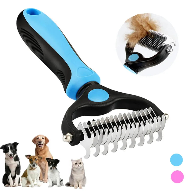 Deshedding Brush Self Cleaning Grooming Tool For Dogs And Cats