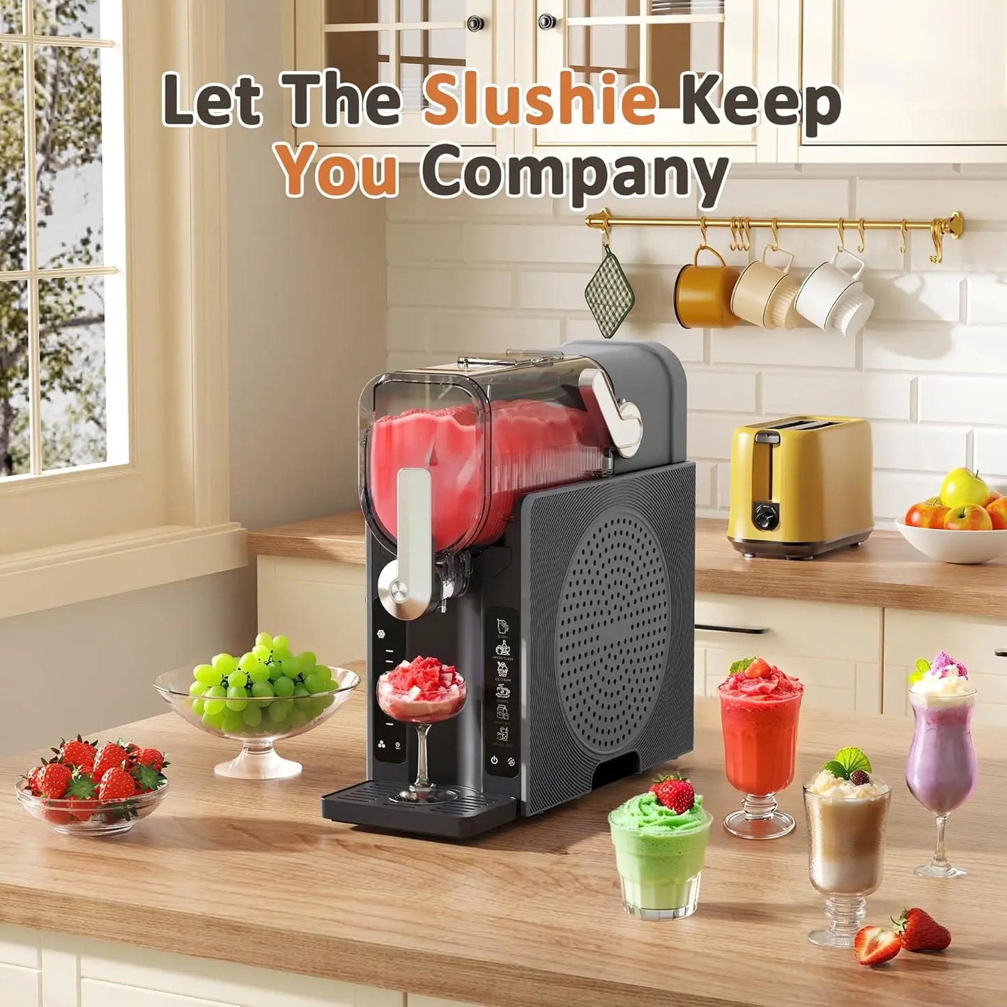 Slushie And Margarita Machine With Auto Cleaning 6 Presets