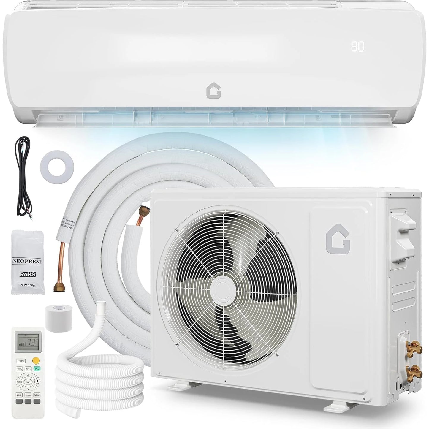 AceKool 3-In-1 Mini Split AC Heat Pump For Residences
