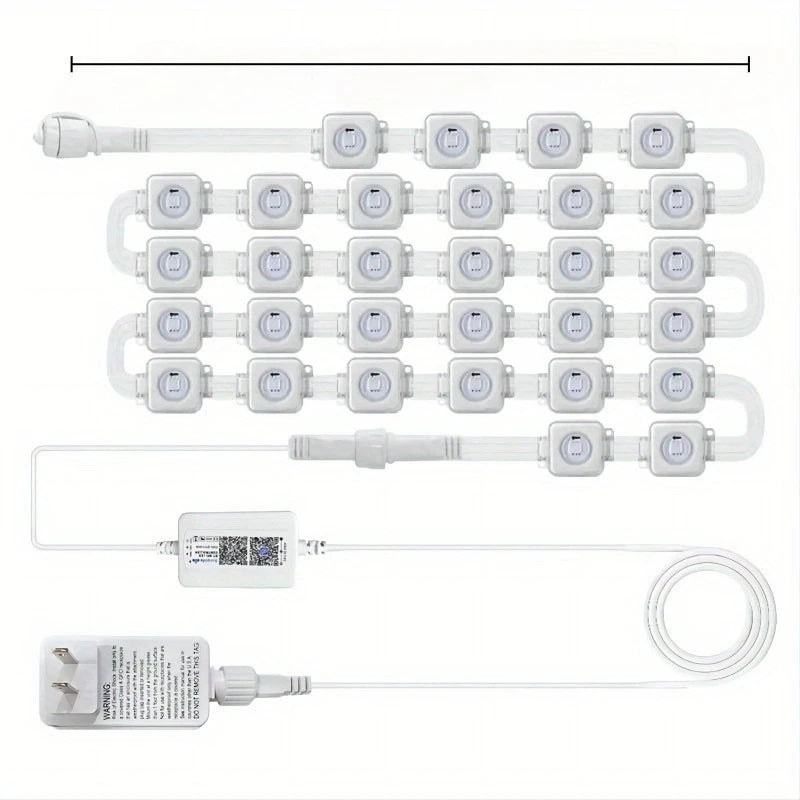MIMIRGB Outdoor Eaves Lights LED Light Strip With App Control