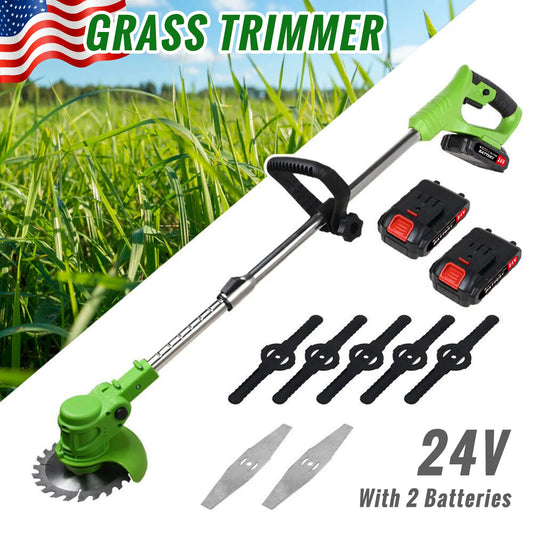 Electric Weed Trimmer 2 In 1 Cordless String Grass Cutter