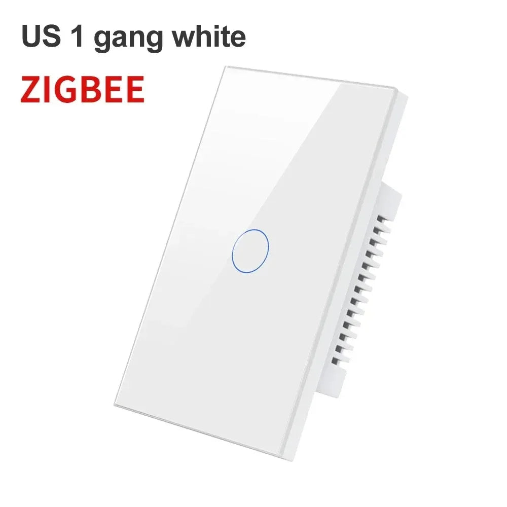 Melery Zigbee Smart Light Switch With Glass Panel For Wall