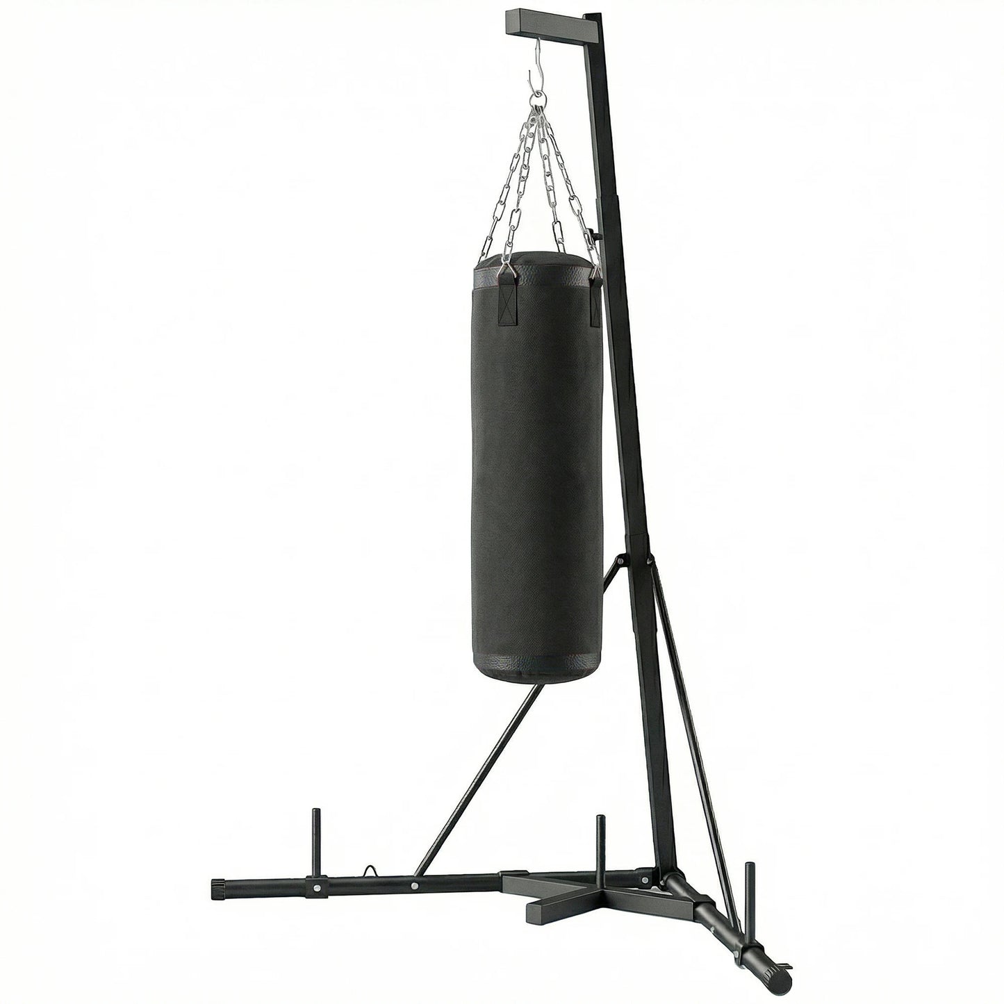 Freestanding Punching Bag Stand With Adjustable Steel Frame