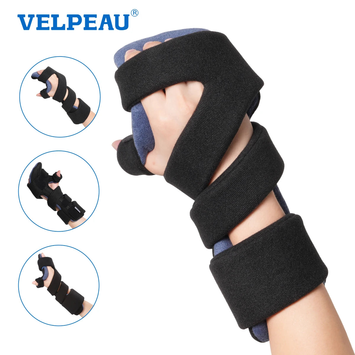 VELPEAU Adjustable Hand Splint for Carpal Tunnel Syndrome and Sprain