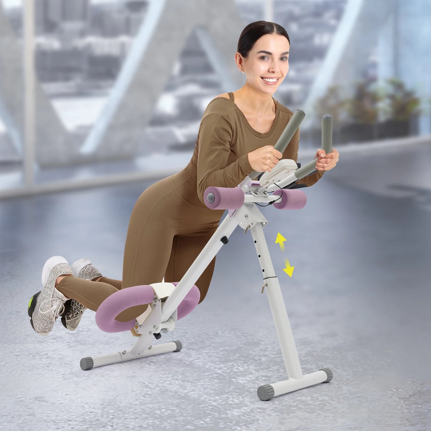 Abdominal Trainer Machine For Home Gym With Adjustable Incline